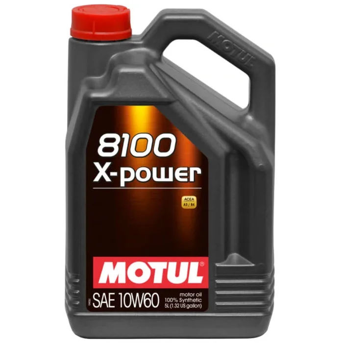Motul 5L Synthetic Engine Oil 8100 10W60 X-Power – 4 Bottles