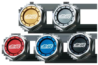 MUGEN HEXAGON OIL FILLER CAP [BLACK] For FIT JAZZ GK3 GK4 GK5 GK6 GP5 GP6 15610-XG8-K2S0-BL