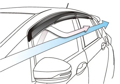 MUGEN Ventilated Visor For HONDA FIT 72400-XMK-K0S0