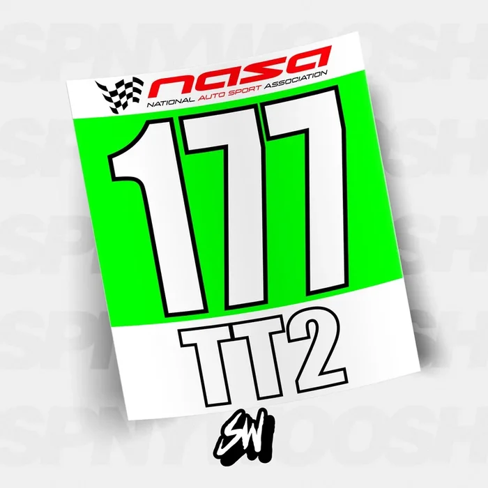 NASA TT Racing Numbers