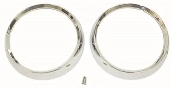 Omix-ADA 12419.04 Headlight Bezel Set, Chrome