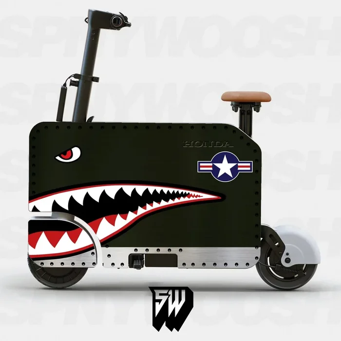 P40 Shark – Honda Motocompacto Vinyl Graphic Skin