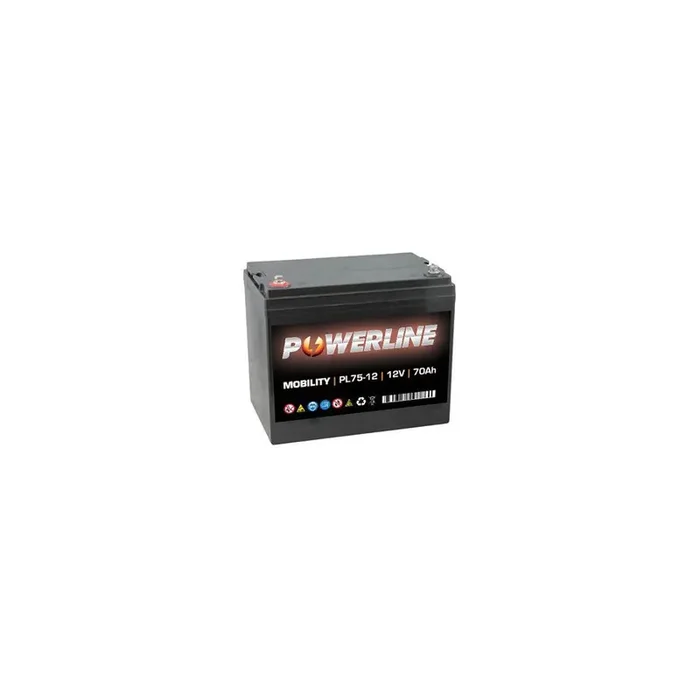 Powerline PL75-12 Mobility Battery 12V 70Ah