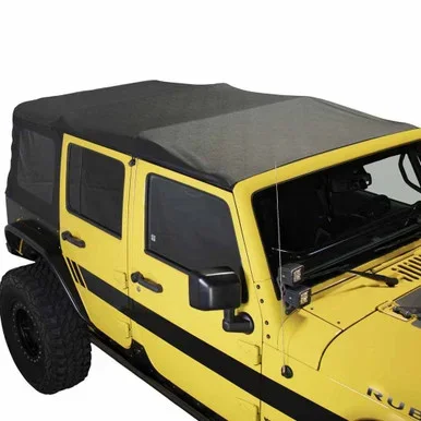 Premium Replacement Soft Top, Black Diamond With Tinted Windows – Jeep Wrangler Unlimited JK 4 Door 2010-2018