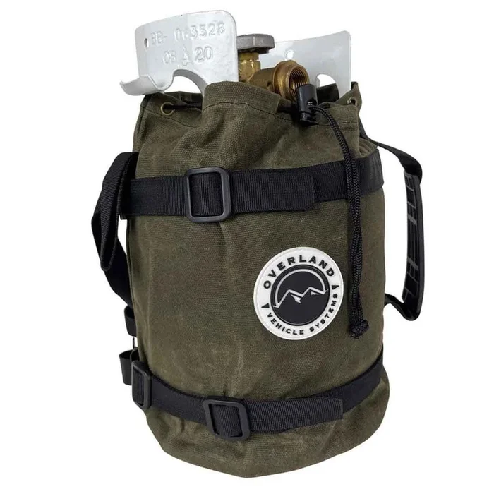 Propane Bag with Handle & Straps – #16 Waxed Canvas Storage