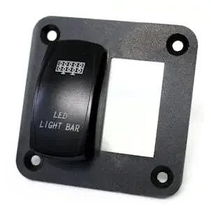 Race Sport Lighting RS2PRS 2-Switch Aluminum Rocker Switch Mounting Panel