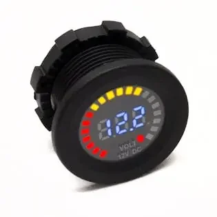 Race Sport Lighting RS50798 12V DC Voltmeter Socket Input DC 12V Output