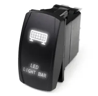 Race Sport Lighting RSLJ10W LED Rocker Switch w/White LED Radiance – LED Light Bar