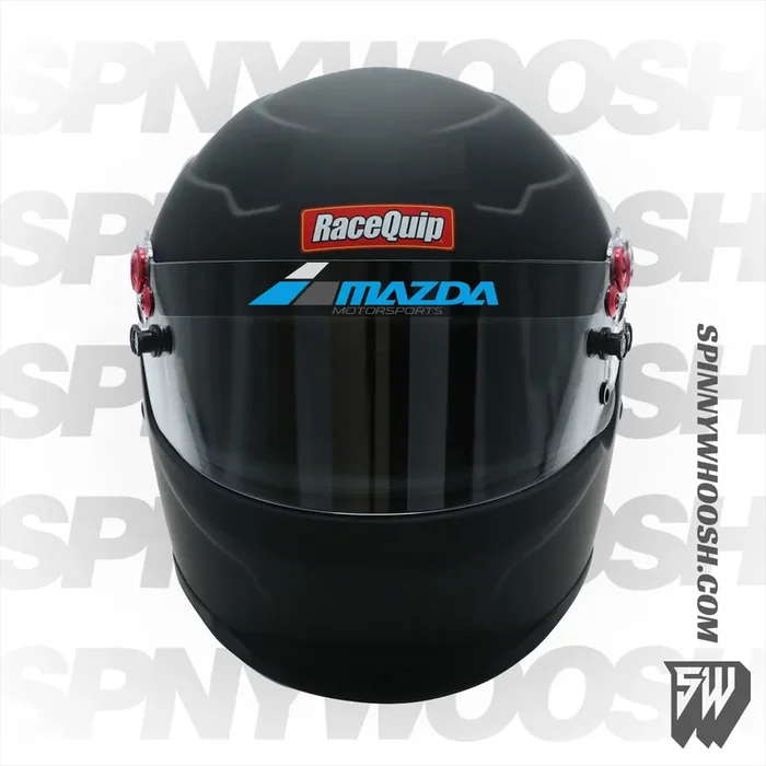 Racing helmet visor strips – Mazda Motorsport