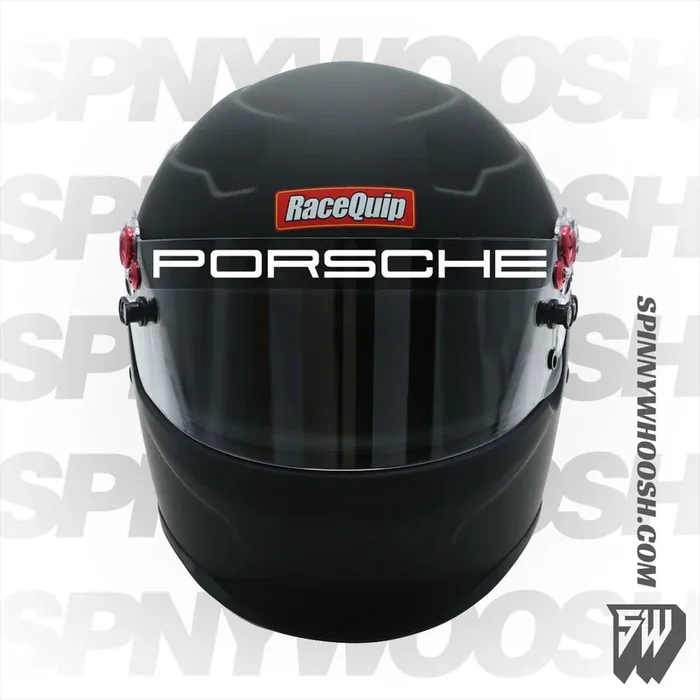 Racing helmet visor strips – Porsche