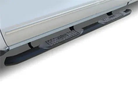 Raptor Series 1502-0648B 4 OE Style Curved Oval Step Bars Black E-Coated