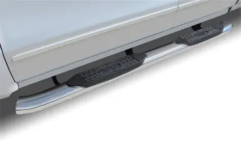 Raptor Series 1602-0280M 5 OE Style Curved Oval Step Bars Polished Stainless Steel