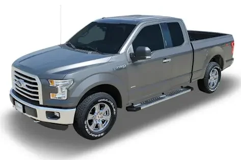 Raptor Series 1703-0355 Raptor Series 6 in OEM Style Slide Track Running Boards Brushed Aluminum