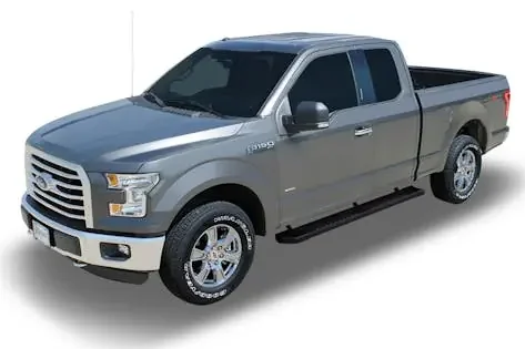 Raptor Series 1703-0355BT Raptor Series 6 in OEM Style Slide Track Running Boards Black Textured Aluminum