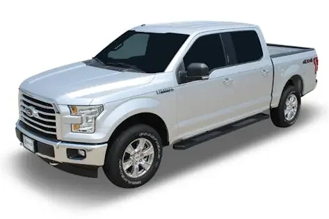 Raptor Series 1703-0366BT Raptor Series 6 in OEM Style Slide Track Running Boards Black Textured Aluminum