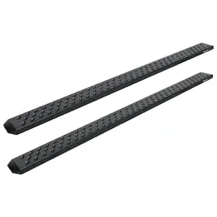 Raptor Series 2101-0052BT Raptor Series 6.5 in Sawtooth Slide Track Running Boards Black Textured Aluminum