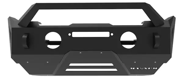 Raptor Series FBM22JPN-RT Magnum Front Stubby Winch Ready Bumpers Black Textured Alloy Steel