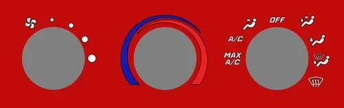Red SS Edition Climate Control Overlay