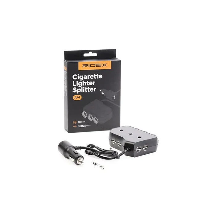RIDEX 6101A0003 Cigarette lighter splitter 12, 24V, 40W