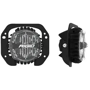 RIGID Industries 37106 1-Piece Plastic Bumper Fog Mount Kit with 360-Series 4in SAE White