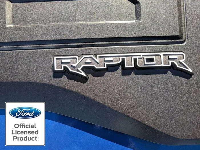 RMG 2021-2024 Ford F-150 Raptor Tailgate Rear Emblem Outline Vinyl Decal Panel Applique