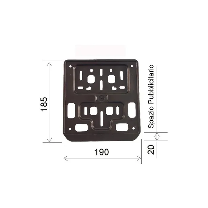 RMS 14 270 0010 Number plate holder Length 190mm, Height 185mm