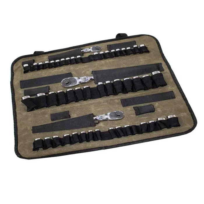 Rolled Socket Organizer Storage Bag – #16 Waxed Canvas