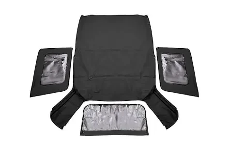 Rough Country RC85240.35 Jeep Replacement Soft Top Black (07-09 JK Wrangler 2 Door)