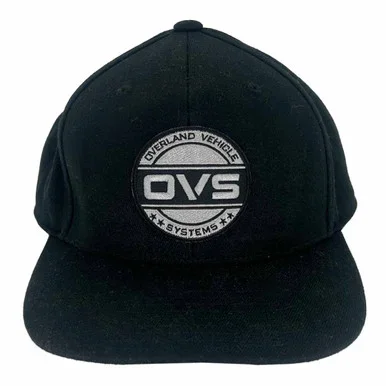 Seal Black Embroidered Snapback Hat