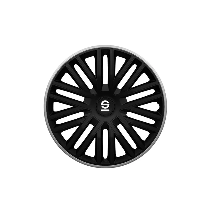 Sparco Bergamo SPC1685BKGR Wheel Trims 16 Inch (Black/Grey)
