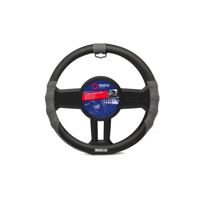 Sparco CLASSIC SPC1103 Steering Wheel Cover (Black/Grey)