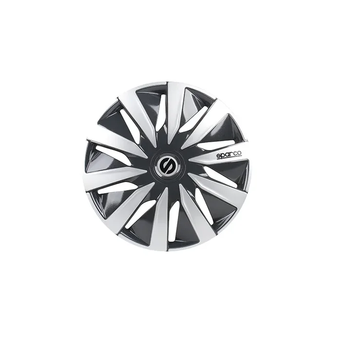 Sparco Lazio SPC1491GRSV Wheel Trims 14 Inch (Grey/silver)