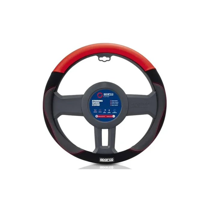 Sparco S122 SPCS122RS Steering Wheel Cover (Black)