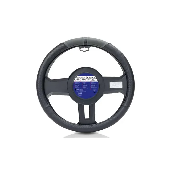 Sparco S128 SPCS128GR Steering Wheel Cover (Black/Grey)