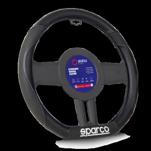 Sparco SPS113 Steering Wheel Cover Black/Grey, PVC