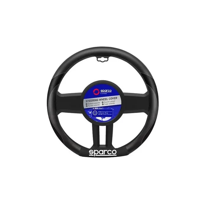 Sparco SPS114 Steering Wheel Cover Black/Grey, PVC