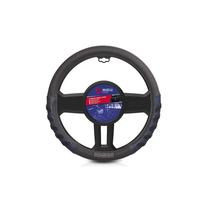 Sparco Steering Wheel Cover SPS101BL Steering Wheel Cover (Black/Blue)