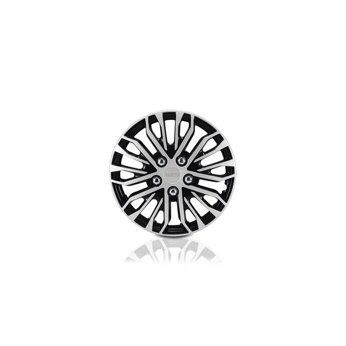 Sparco Tokio SPC1417BKSV Wheel Trims 14 Inch Black/Silver