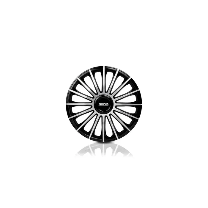 Sparco Torino SPC1493BKSV Wheel Trims 14 Inch Black/Silver