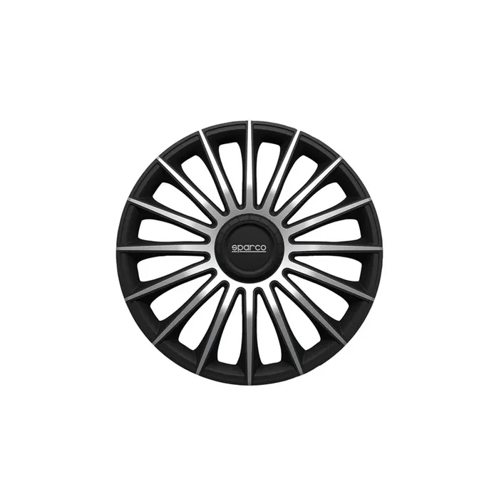 Sparco Treviso SPC1793BKSV Wheel Trims 17 Inch Black/Silver
