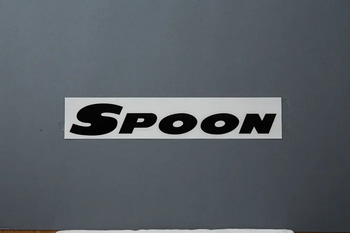 SPOON BLACK [800mm] TEAM STICKER For UNIVERSAL FITTING ALL-90000-B02