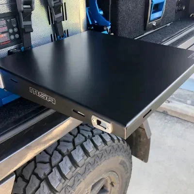 STRAIGHT SLIDE CLIP-ON TABLE WITH CUTLERY ROLL