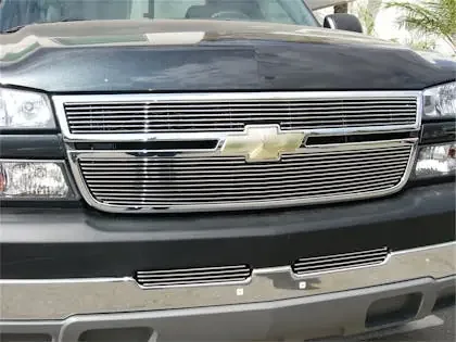 T-Rex Grilles 21106 Billet Grille, Polished, Aluminum, 2 Pc, Overlay
