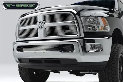 T-Rex Grilles 21452 Billet Grille, Polished, Aluminum, 4 Pc, Replacement