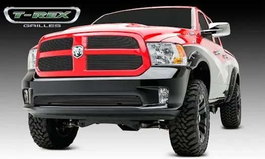 T-Rex Grilles 21458B Billet Grille, Black, Aluminum, 4 Pc, Overlay