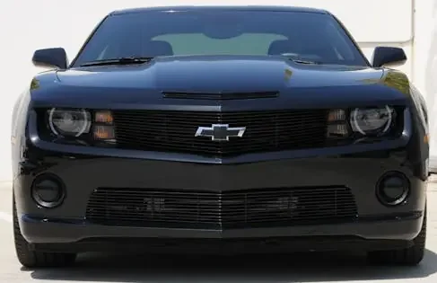 T-Rex Grilles 25028B Billet Bumper Grille, Black, Aluminum, 1 Pc, Overlay