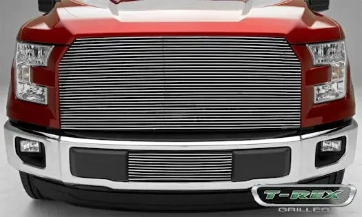 T-Rex Grilles 25573 Billet Bumper Grille, Polished, Aluminum, 1 Pc, Insert