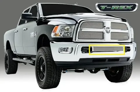 T-Rex Grilles 45452 Sport Bumper Grille, Chrome, Stainless Steel, 1 Pc, Replacement