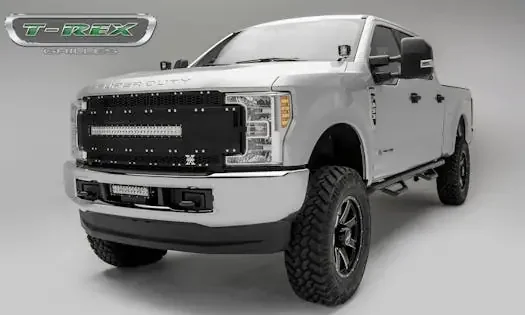 T-Rex Grilles 6315481 Torch AL Grille, Black, Aluminum, 1 Pc, Replacement