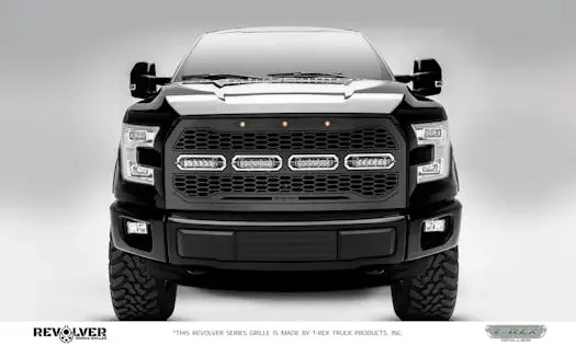 T-Rex Grilles 6515741 Revolver Grille, Black, Mild Steel, 1 Pc, Replacement